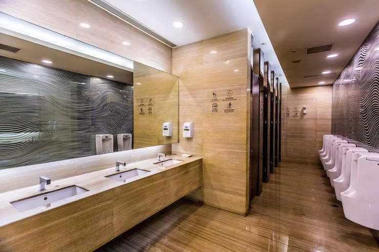 Shower Area and Chaning Rooms at Orizzonte Baner Sus